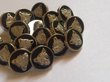 Load image into Gallery viewer, 5 10 20 BIG CAT Silver Black 13mm 25mm Wide Shank Quality Buttons Jaguar Tiger Lion Cheetah Leopard Panther Puma Coats Blazers Jackets Suits