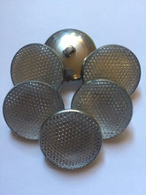 Load image into Gallery viewer, 5 10 20 Silver Shank Water Bubbles Dot Glass 13mm 21mm 26mm 31mm Wide Quality Buttons Shine Dresses Tops Coats Blazers Shirt Sewing Craft