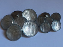 Load image into Gallery viewer, 5 10 20 Silver Shank Water Bubbles Dot Glass 13mm 21mm 26mm 31mm Wide Quality Buttons Shine Dresses Tops Coats Blazers Shirt Sewing Craft