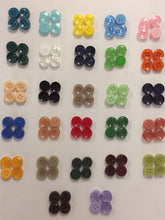 Load image into Gallery viewer, 50 100 Beautiful 12mm Wide Quality Buttons Shirt Sewing Craft 4 Holes More Colours Here Too