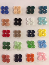 Load image into Gallery viewer, 50 100 Beautiful 12mm Wide Quality Buttons Shirt Sewing Craft 4 Holes More Colours Here Too
