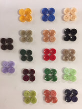Load image into Gallery viewer, 50 100 Beautiful 12mm Wide Quality Buttons Shirt Sewing Craft 4 Holes More Colours Here Too