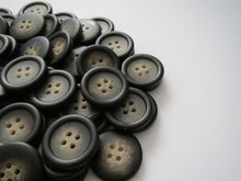 Load image into Gallery viewer, 10 Lovely BLACK Buttons for Sewing Craft Cards Coat Shirt Jacket 25mm