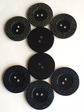 Load image into Gallery viewer, 2pcs 3pcs BLACK NAVY Shine Bling Glitter Buttons 38mm Wide Sewing Craft Jacket Shirt Skirt Trousers Coat Many Colours