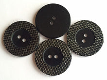 Load image into Gallery viewer, 2pcs 3pcs BLACK NAVY Shine Bling Glitter Buttons 38mm Wide Sewing Craft Jacket Shirt Skirt Trousers Coat Many Colours