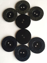 Load image into Gallery viewer, 2pcs 3pcs BLACK NAVY Shine Bling Glitter Buttons 38mm Wide Sewing Craft Jacket Shirt Skirt Trousers Coat Many Colours