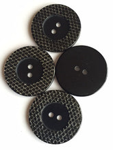 Load image into Gallery viewer, 2pcs 3pcs BLACK NAVY Shine Bling Glitter Buttons 38mm Wide Sewing Craft Jacket Shirt Skirt Trousers Coat Many Colours