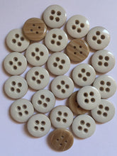 Load image into Gallery viewer, 10 20 40 WHITE 16mm Wide Quality Beautiful Buttons Jacket Shirt Sewing Craft 4 Holes