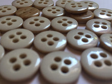 Load image into Gallery viewer, 10 20 40 WHITE 16mm Wide Quality Beautiful Buttons Jacket Shirt Sewing Craft 4 Holes