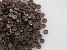 Load image into Gallery viewer, 50 100 BROWN Quality Buttons Shirt Sewing Craft 12mm Wide More Colours Also Available