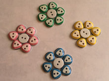 Load image into Gallery viewer, 20 50 100 Quality Triangle Top Round Bottom 12mm Wide Buttons Shirt Sewing Craft