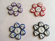 Load image into Gallery viewer, 20 50 100 Quality Triangle Top Round Bottom 12mm Wide Buttons Shirt Sewing Craft