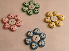 Load image into Gallery viewer, 20 50 100 Quality Triangle Top Round Bottom 12mm Wide Buttons Shirt Sewing Craft