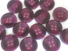 Load image into Gallery viewer, 10 20 40 Lovely BURGUNDY 15mm 20mm Wide Shirt Coat Blazer 4 Holes Quality Buttons Dresses Tops Babies Sewing Craft