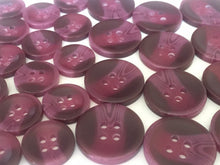 Load image into Gallery viewer, 10 20 40 Lovely BURGUNDY 15mm 20mm Wide Shirt Coat Blazer 4 Holes Quality Buttons Dresses Tops Babies Sewing Craft