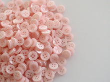 Load image into Gallery viewer, 50 100 BABY PINK Quality Buttons Shirt Sewing Craft 12mm Wide More Colours Also Available