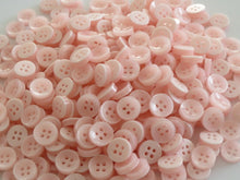 Load image into Gallery viewer, 50 100 BABY PINK Quality Buttons Shirt Sewing Craft 12mm Wide More Colours Also Available