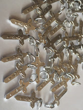 Load image into Gallery viewer, 10 20 SPIRITUAL SILVER CROSS Crucifix 20mm x 11mm Faith Delivery Protections Praying Prayer Fasting Crosses Christmas Naming Ceremony