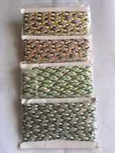 Load image into Gallery viewer, 6 yards PLAITS SILVER Metallic Shine Quality 13mm Different Colours Trims Fancy Trimmings
