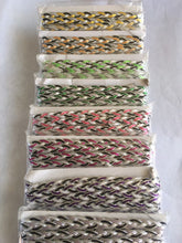 Load image into Gallery viewer, 6 yards PLAITS SILVER Metallic Shine Quality 13mm Different Colours Trims Fancy Trimmings