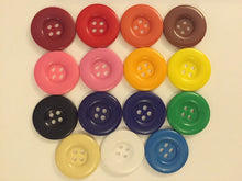 Load image into Gallery viewer, 3pcs Clown 31mm Quality Buttons Wide Sewing Craft Jacket Shirt Skirt Trousers Coat Many Colours
