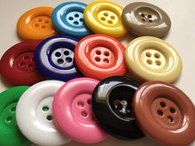 Load image into Gallery viewer, 3pcs Clown 31mm Quality Buttons Wide Sewing Craft Jacket Shirt Skirt Trousers Coat Many Colours
