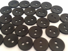 Load image into Gallery viewer, 50 CLEAR WHITE BLACK 11mm 13mm Wide Quality Buttons Shirt Sewing Craft