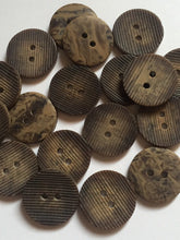 Load image into Gallery viewer, 10 20 Coconut Shell Brown 18mm Sewing Craft Jacket Shirt Skirt Trousers Coat 2 Holes