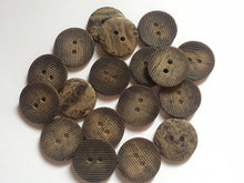 Load image into Gallery viewer, 10 20 Coconut Shell Brown 18mm Sewing Craft Jacket Shirt Skirt Trousers Coat 2 Holes