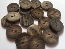 Load image into Gallery viewer, 10 20 Coconut Shell Brown 18mm Sewing Craft Jacket Shirt Skirt Trousers Coat 2 Holes