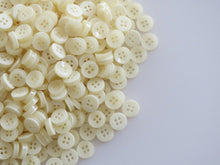 Load image into Gallery viewer, 50 100 CREAM Quality Buttons Shirt Sewing Craft 12mm Wide More Colours Also Available