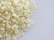 Load image into Gallery viewer, 50 100 CREAM Quality Buttons Shirt Sewing Craft 12mm Wide More Colours Also Available