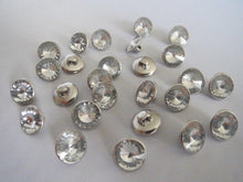 Load image into Gallery viewer, 10 20 50 100 Silver Shank Diamante Quality Buttons 9mm 11mm 13mm Wide Dresses Tops Coats Babies Blazers Shirt Sewing Craft