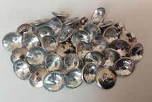 Load image into Gallery viewer, 10 20 50 100 Silver Shank Diamante Quality Buttons 9mm 11mm 13mm Wide Dresses Tops Coats Babies Blazers Shirt Sewing Craft