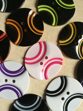 Load image into Gallery viewer, 1pc Quality Double Cs Stripes Buttons 39mm for Sewing Craft Jacket Shirt Skirt Trousers Coat Many Colours