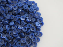 Load image into Gallery viewer, 50 100 DARK BLUE Quality Buttons Shirt Sewing Craft 12mm Wide More Colours Also Available