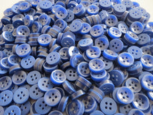 Load image into Gallery viewer, 50 100 DARK BLUE Quality Buttons Shirt Sewing Craft 12mm Wide More Colours Also Available