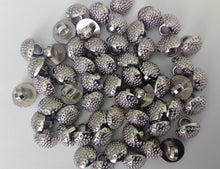 Load image into Gallery viewer, 10 20 50 Silver Dots Shank Quality Buttons 10mm Wide Dresses Tops Coats Babies Blazers Shirt Sewing Craft