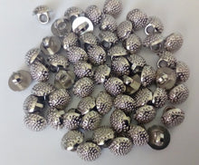 Load image into Gallery viewer, 10 20 50 Silver Dots Shank Quality Buttons 10mm Wide Dresses Tops Coats Babies Blazers Shirt Sewing Craft