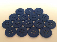 Load image into Gallery viewer, 20 40 BABY Blue DARK Blue Shirt Coat Blazer 4 Holes Quality Buttons 15mm Wide Dresses Tops Babies Sewing Craft