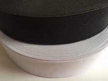 Load image into Gallery viewer, 1m 3m 5m ELASTIC WHITE Tape 25mm Wide Flat Elastic Cord Band Shirring Stretch Gathering Sewing Craft