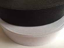 Load image into Gallery viewer, 1m 3m 5m ELASTIC BLACK Tape 25mm Wide Flat Elastic Cord Band Shirring Stretch Gathering Sewing Craft