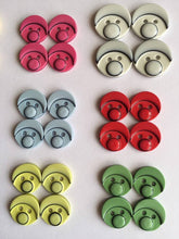 Load image into Gallery viewer, 10 FACE 13mm 14mm 18mm Wide Clown Nose Quality Beautiful Buttons Different Colours Jacket Shirt Sewing Craft 2 Holes