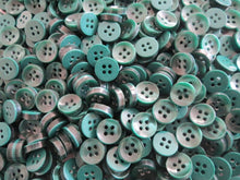 Load image into Gallery viewer, 50 100 DARK GREEN Quality Buttons Shirt Sewing Craft 12mm Wide More Colours In The Shop