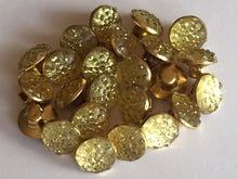 Load image into Gallery viewer, 10 20 Gold Diamante Shank Quality Buttons 10mm Wide Dresses Tops Coats Babies Blazers Shirt Sewing Craft