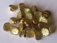 Load image into Gallery viewer, 10 20 Gold Diamante Shank Quality Buttons 10mm Wide Dresses Tops Coats Babies Blazers Shirt Sewing Craft