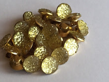 Load image into Gallery viewer, 10 20 Gold Diamante Shank Quality Buttons 10mm Wide Dresses Tops Coats Babies Blazers Shirt Sewing Craft