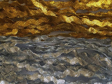 Load image into Gallery viewer, 1 yard GOLD SILVER Metallic Shine 5mm Wide Quality Ric Rac Zig Zag Trims Lovely Rick Rack Braids Trimmings