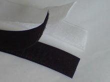 Load image into Gallery viewer, 1m 3m 5m HOOK and LOOP Tape Fastener 25mm Wide White Black Colours Multi-purpose use