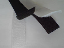 Load image into Gallery viewer, 1m 3m 5m HOOK and LOOP Tape Fastener 25mm Wide White Black Colours Multi-purpose use